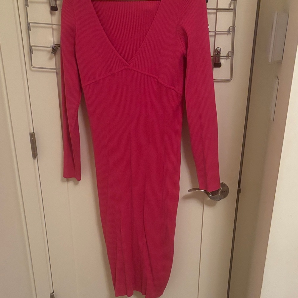 Wilfred Fuchsia Long Sleeve Dress